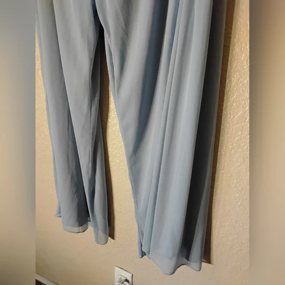 Alex Evenings Blue Track Pants with Silky Sheen